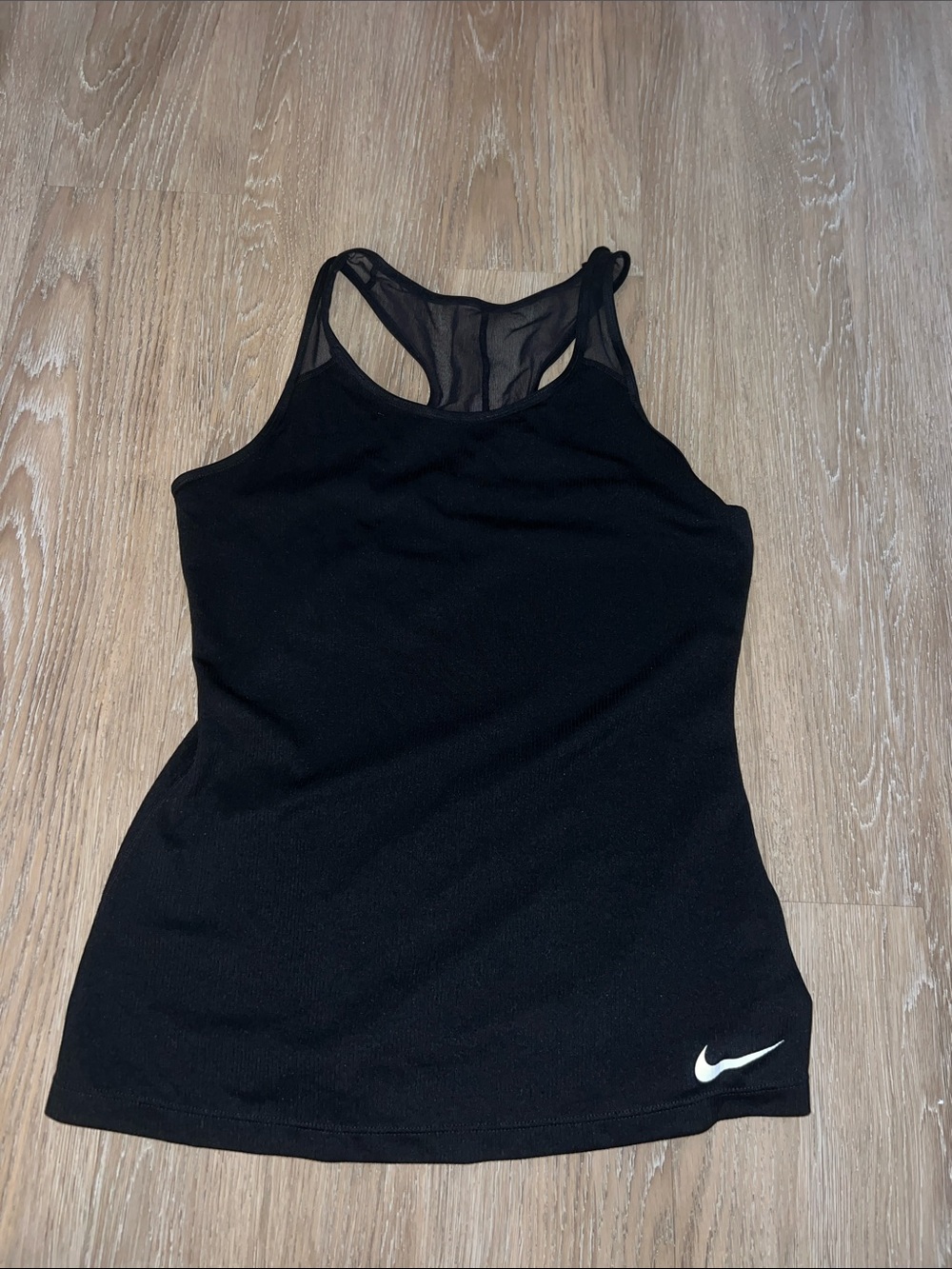 Nike Black Mesh Racerback Tank Top